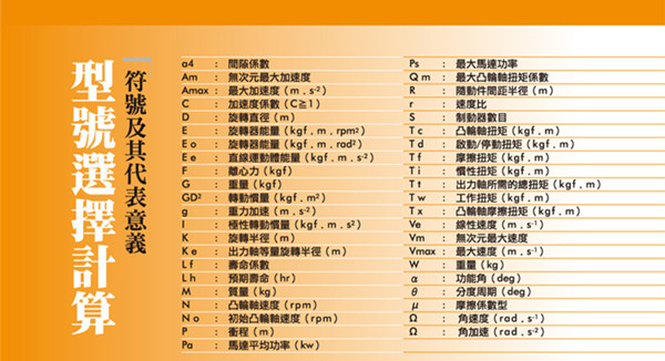 凸轮分割器选型